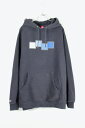 yÁzFOUR SQUARE (tH[ XNGA) LOGO HOODIE SWEAT SHIRT USAi S t[h XEFbg VcNAVY [SIZE: L USED] [USAi]