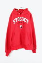 yÁzCHAMPION (`sI) SYOSSET PREMIUM REVERSE WEAVE SWEAT HOODIE @[X EF[u XEFbg t[h RED [SIZE: L USED]