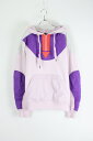 yÁz ISABEL MARANT (CUx }) HALF ZIP DESIGN SWEAT HOODIE n[t Wbv fUC PINK / PURPLE [SIZE: XL USED]