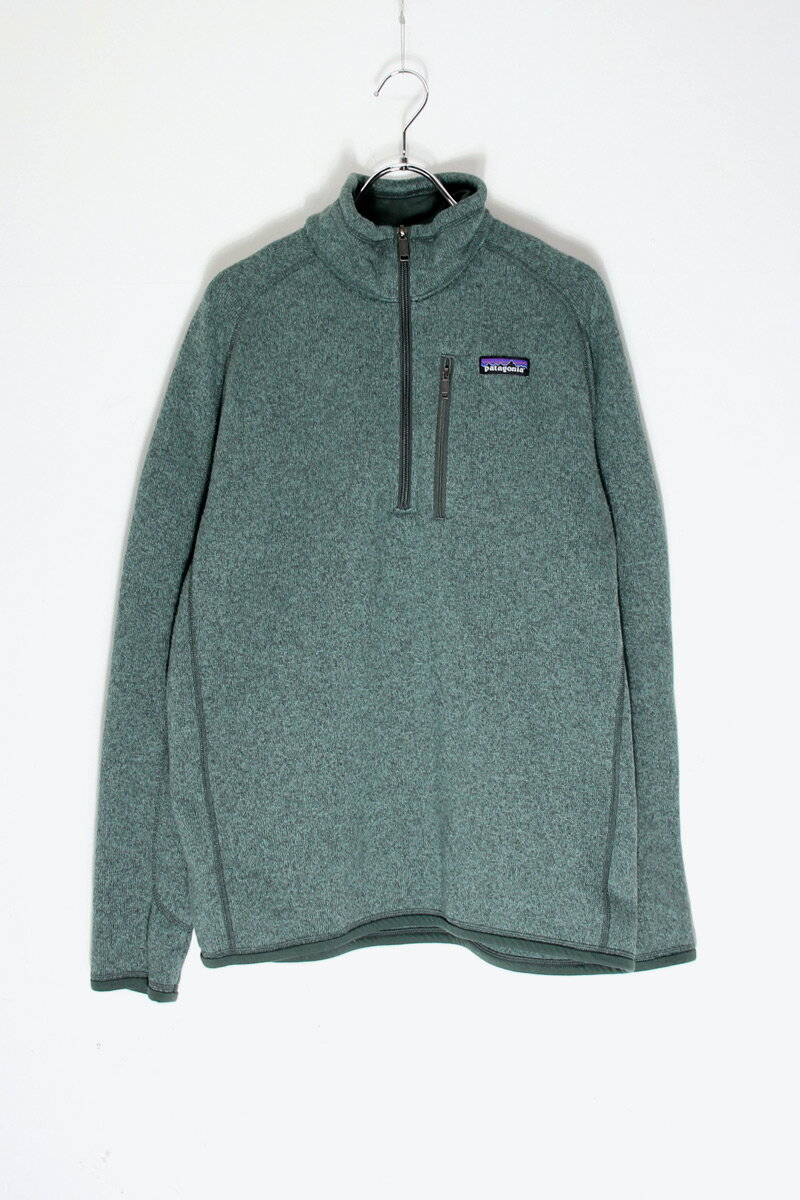 【中古】PATAGONIA (パタゴニア) HALF-ZIP FLEECE JACKET ハーフ ジップ フリース ジャケット GREEN SIZE: M USED