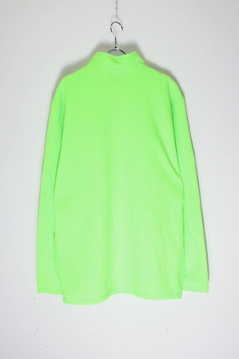 【中古】THE NORTH FACE (ザ ノース フェイス) HALF-ZIP FLEECE JACKET ハーフ ジップ フリース ジャケット NEON GREEN [SIZE: XL USED]