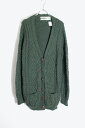 yÁzARANCRAFTS (A Ntg) MADE IN IRELAND 90'S WOOL KNIT CARDIGAN ACh 90N E[ jbg J[fBK OLIVE [SIZE: XL USED]