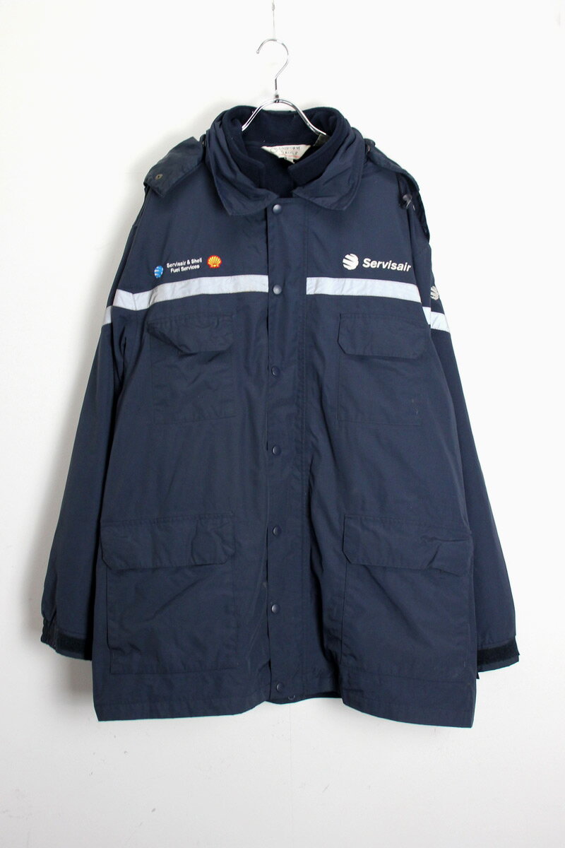 Rakuten - 【中古】UNIFORM GROUP (ユニフォーム グループ) 90'S SHELL NYLON FLEECE JACKET W/LINNER 90年代 シェル ナイロン フリース ジャケット NAVY [SIZE: XL USED]