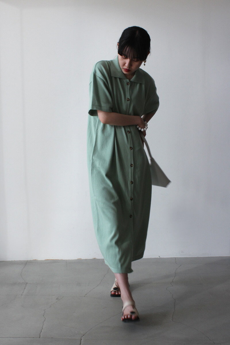 RITA ROW(リタロウ) ISABEL SHORT-SLEEVED SHIRT DRESS シャツワンピース MINT [NEW］