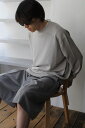 CORDERA (コルデラ) SILK FRETWORK SWEATER シルクコットンニットセーター MURMUR [NEW］