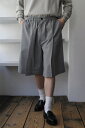 CORDERA (コルデラ) TAILORING BERMUDA SHORTS バミューダスラックスショーツ GREY [NEW］