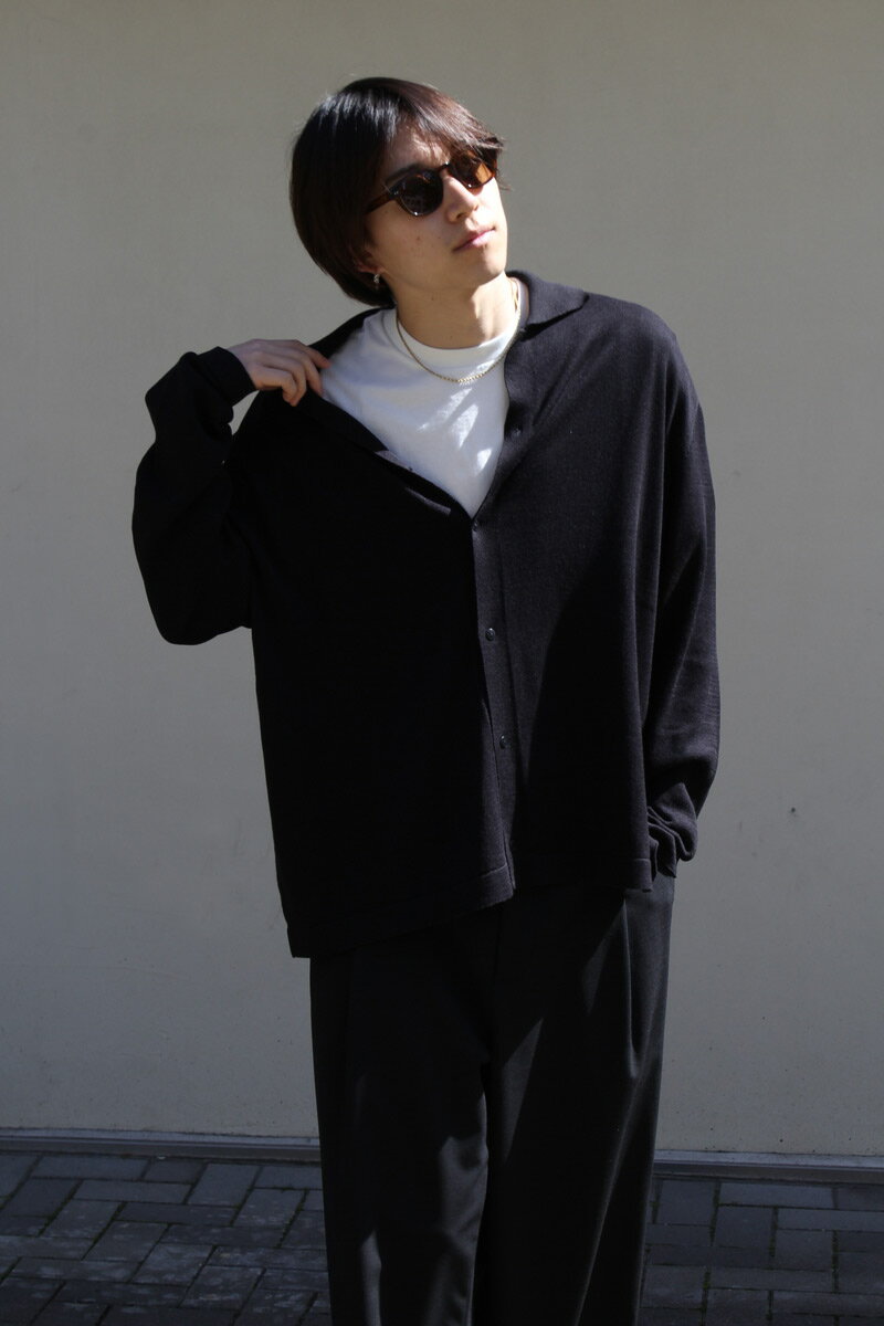 SALEۡڥ󥺿ʡCORDERA (ǥ) SILK POLO JACKET 륯åȥ˥åȥݥ BLACK [NE...