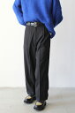 CORDERA (コルデラ) TAILORING MASCULINE PANTS ダブルワイドスラックス BLACK [NEW］