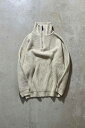 yÁzMONELLO (l) HALF ZIP WOOL ACRYLIC SILK KNIT SWEATER n[tWbv E[ AN VN jbg Z[^[ IVORY [SIZE: L USED]