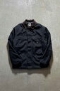 yÁzCARHARTT (J[n[g) MADE IN MEXICO 90'S NYLON TRADITIONAL COAT W/QUILTING LINER LVR 90N iC gfBViR[g LeBOCi[ BLACK [SIZE: L USED]