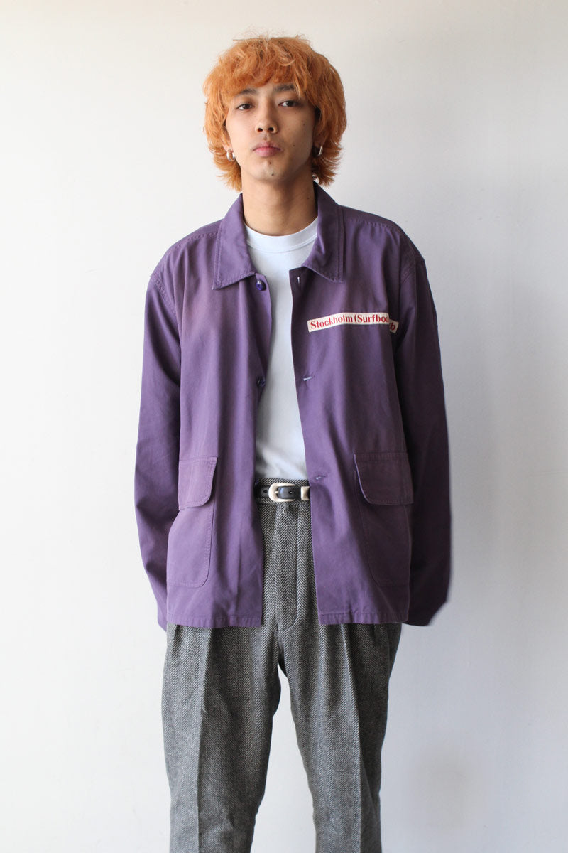 【SALE】STOCKHOLM SURFBOARD CLUB（ストックホルム サーフボードクラブ) COACH JACKET コーチジャケット BLACKBERRY [NEW]