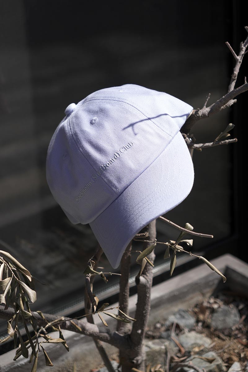 樂天商城 - 【メンズ新品】STOCKHOLM SURFBOARD CLUB (ストックホルムサーフボードクラブ) PAC キャンバスロゴキャップ LIGHT BLUE [NEW]