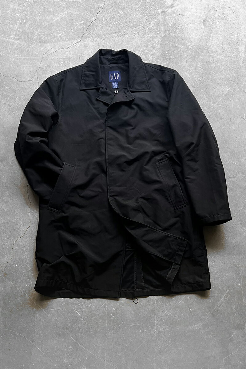 【中古】GAP (ギャップ) Y2K EARLY 00'S NYLON COAT W/LINER ライナー付き 00年代 ナイロン コート BLACK [SIZE: M USED]