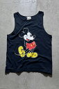 【中古】WALT DISNEY WORLD (ウォルト ディズニー ワールド) 90'S MICKEY TANK TOP 90年代 ミッキー マウス キャラクタ...