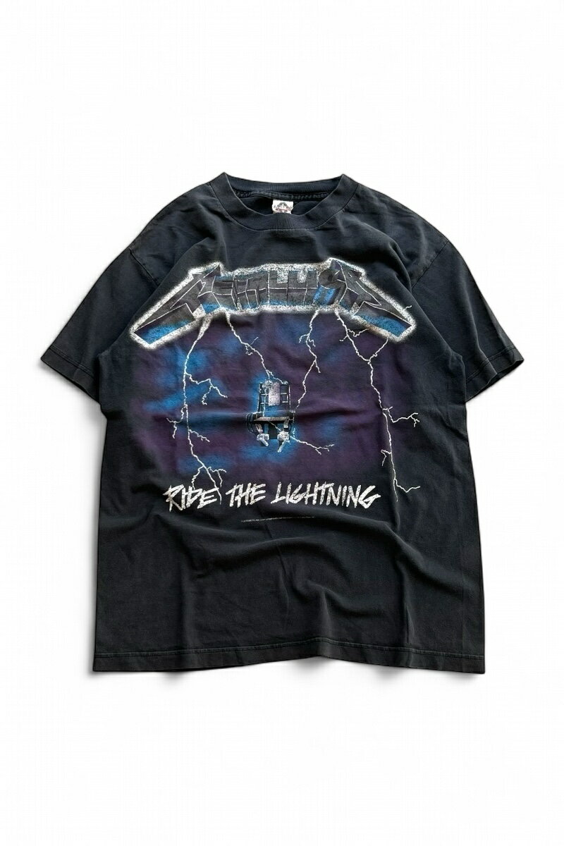【中古】ALSTYLE(アルスタイル) 10'S METALLICA RIDE THE LIGHTNING BAND T-SHIRT 10年 メタリカ ライド ザ ライトニング Tシャツ BLACK [SIZE: M USED]