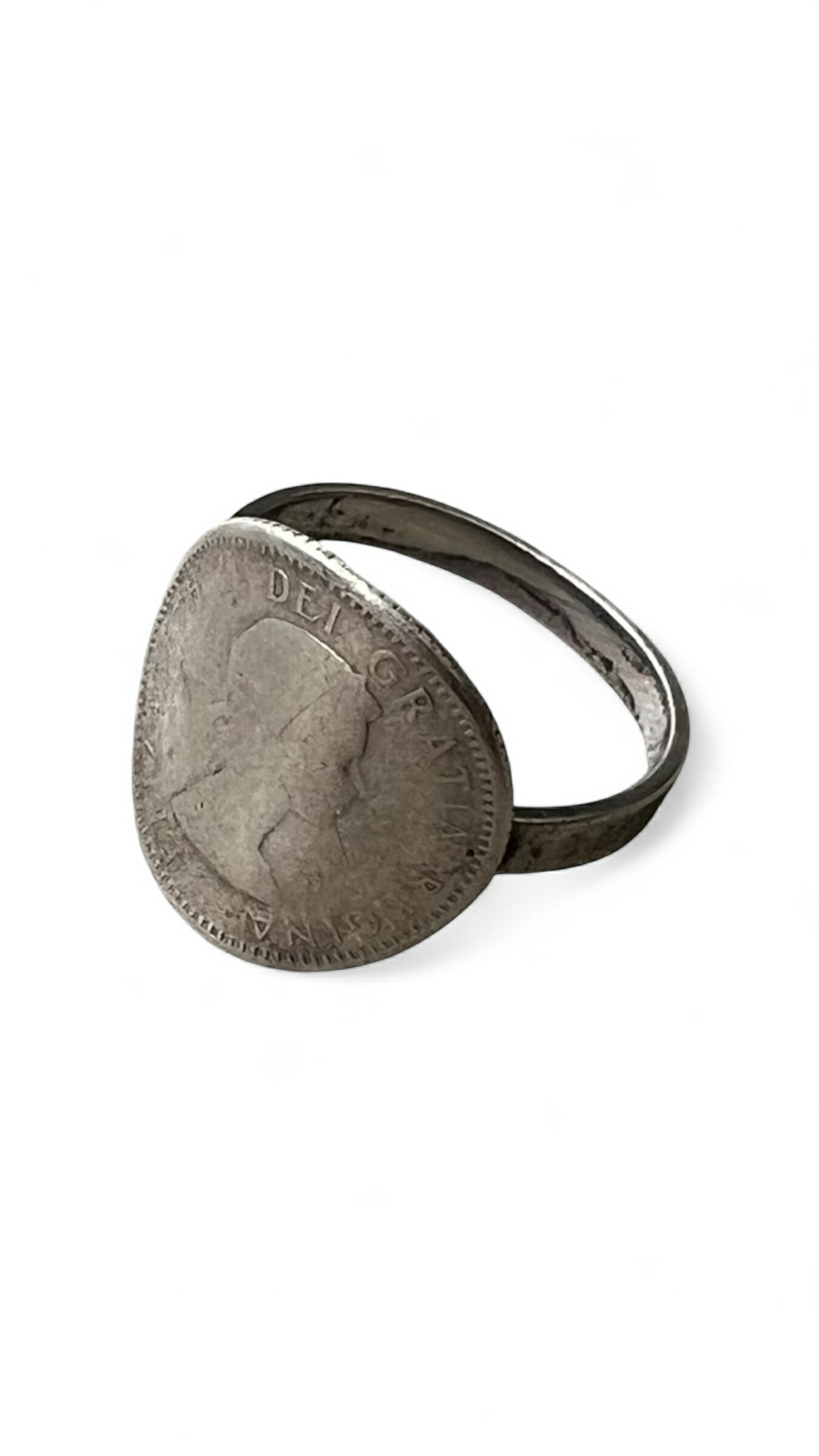【中古】 VINTAGE SILVER JEWELRY (ヴィンテージ シルバー ジュエリー) SILVER COIN RING シルバー コイン リング [SIZE: 16号相当 USED](4)