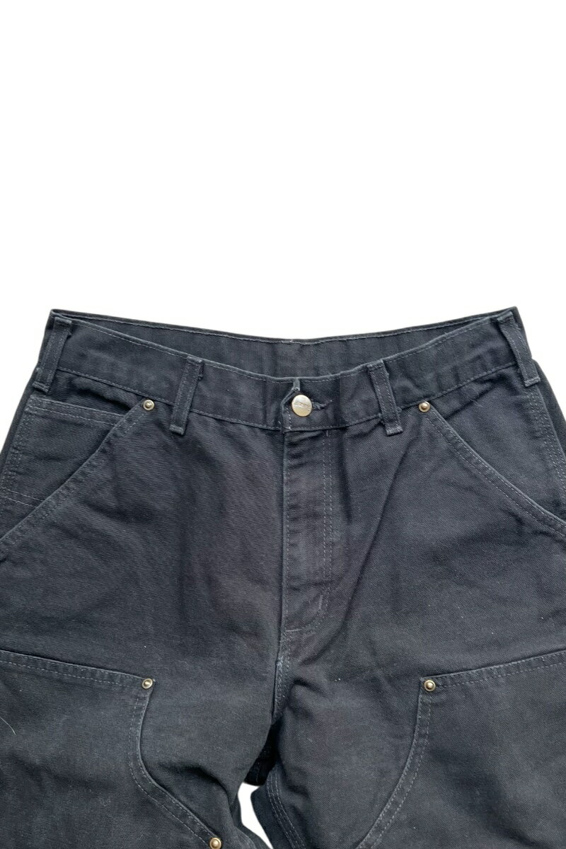 【中古】 CARHARTT (カーハート) MADE IN USA Y2K 05'S DOUBLE KNEE PAINTER PANTS アメリカ製 Y2K 05年 ダブルニー ペインター パンツ BLACK [SIZE: 30 USED]