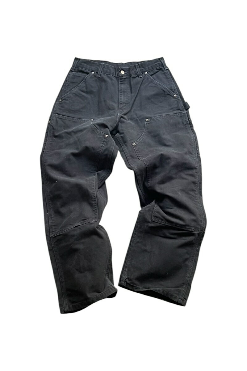 【中古】 CARHARTT (カーハート) MADE IN USA Y2K 05'S DOUBLE KNEE PAINTER PANTS アメリカ製 Y2K 05年 ダブルニー ペインター パンツ BLACK [SIZE: 30 USED]