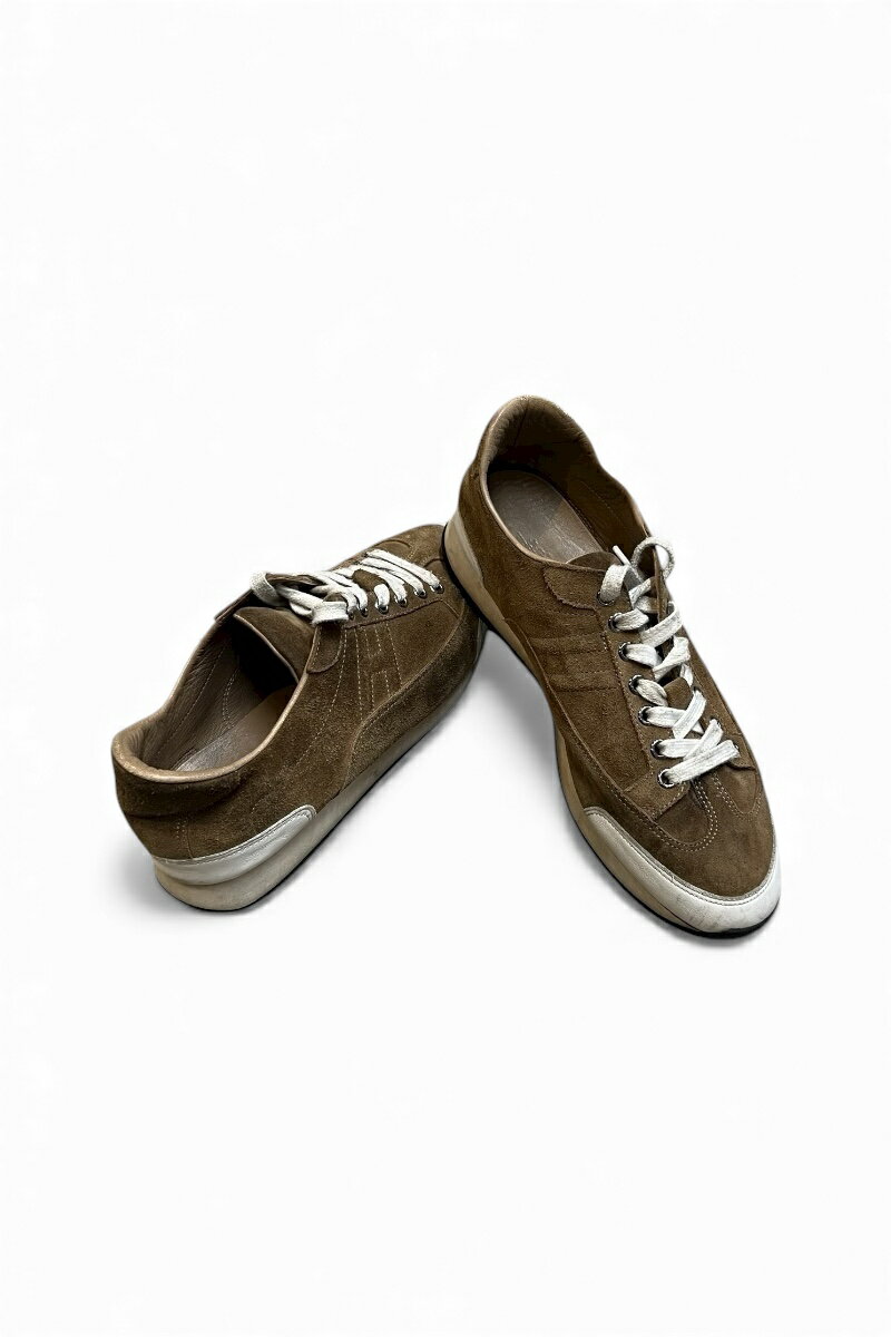 【中古】HERMES(エルメス) MADE IN ITALY LEATHER SUEDE SNEAKER イタリア製 レザー スエード スニーカ..