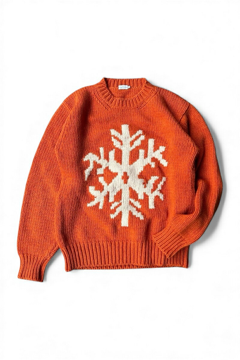 【中古】PAUL SMITH (ポール スミス) MADE IN ENGLAND WOOL KNIT SWEATER イングランド製 ウール ニット セーター / ORANGE [SIZE: M USED](4)