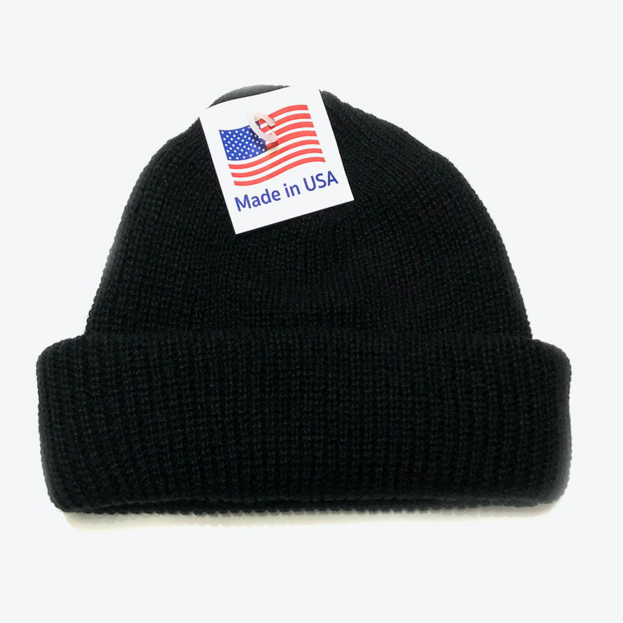 【新品】(KA) (KO) MADE IN USA KNIT CAP USA製 ニットキャップ BLACK [NEW]