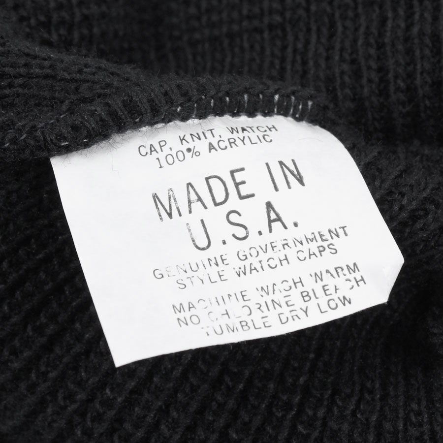 【新品】(KA) (KO) MADE IN USA KNIT CAP USA製 ニットキャップ BLACK [NEW]