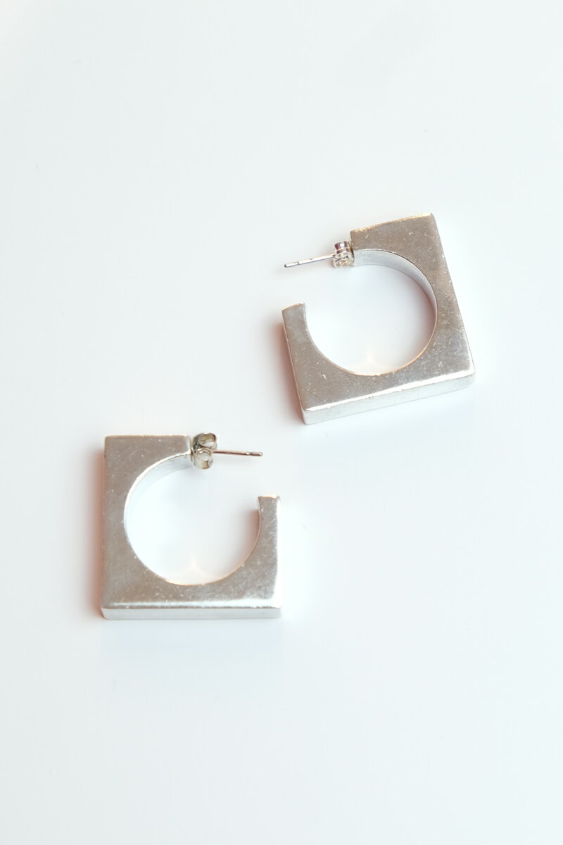 【中古】【WOMENS】 VINTAGE SILVER (ヴィンテージシルバー) 925 SILVER EARRINGS シルバー イヤリング [SIZE: ONE SIZE USED](4)