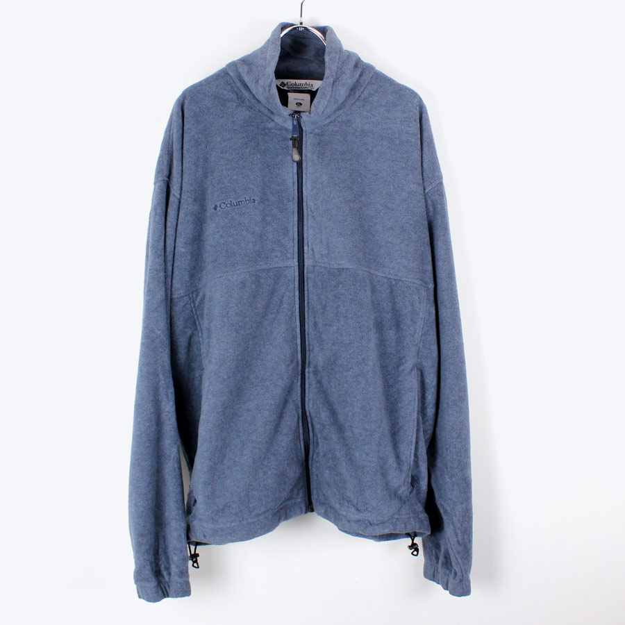 【中古】(KA) COLUMBIA（コロンビア）FLEECE ZIP JACKET フリース ジップジャケット NAVY [SIZE:XL USED]