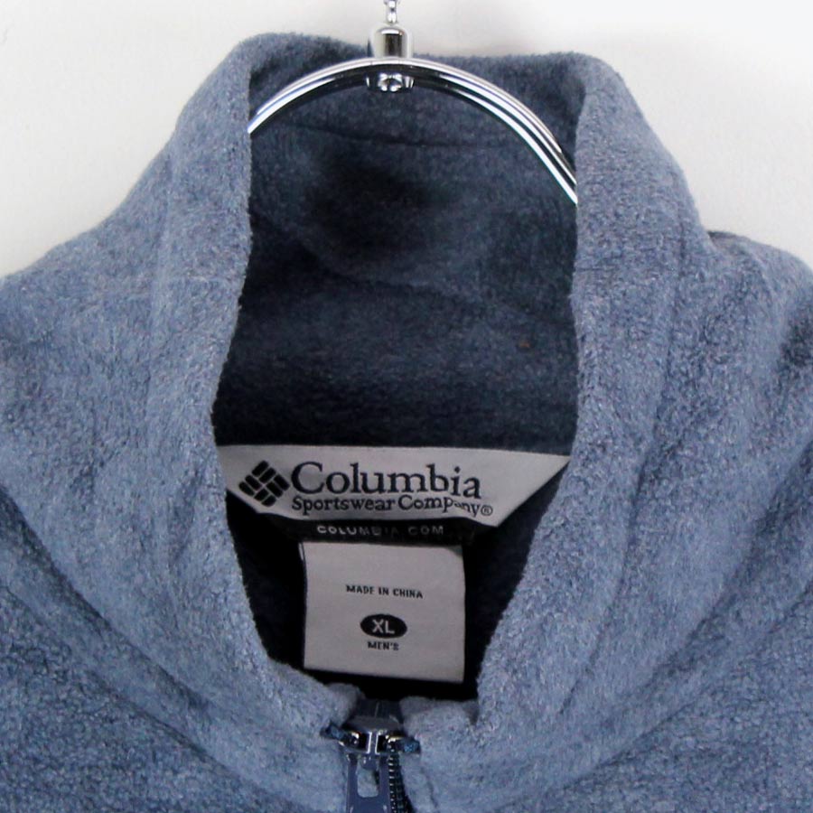 【中古】(KA) COLUMBIA（コロンビア）FLEECE ZIP JACKET フリース ジップジャケット NAVY [SIZE:XL USED]