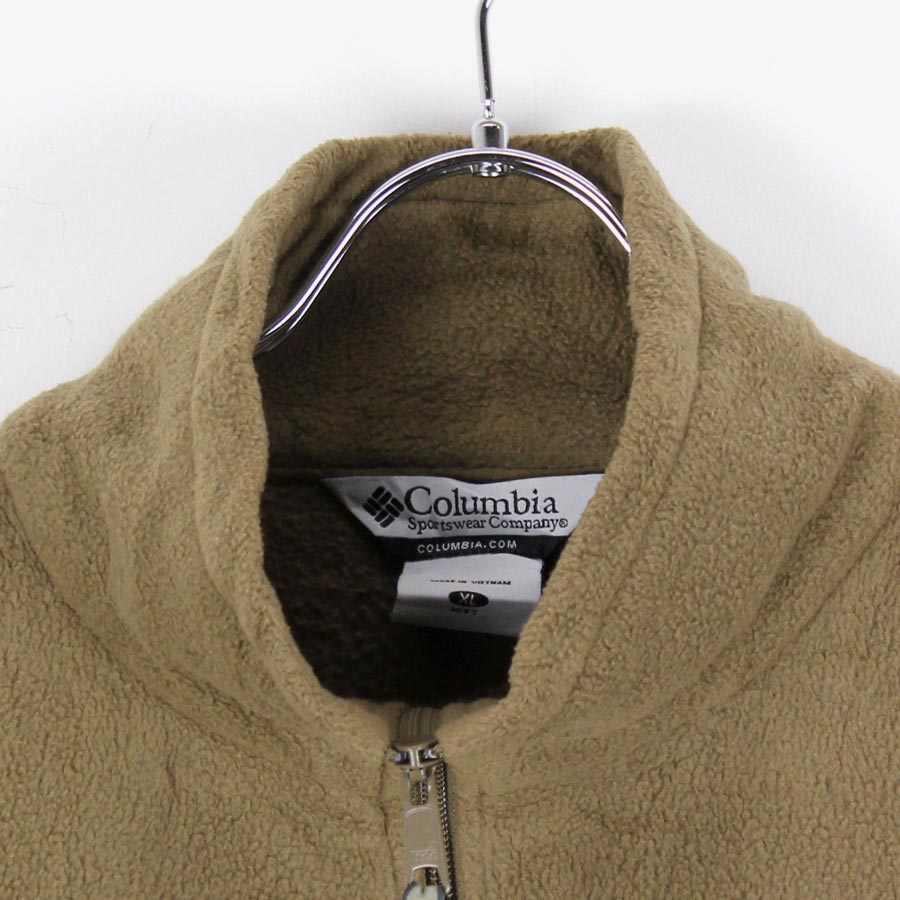 【中古】(KA) COLUMBIA（コロンビア）FLEECE ZIP JACKET フリース ジップジャケット BEIGE [SIZE:XL USED]