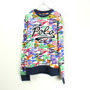 yÁzyz(KA) POLO RALPH LAUREN (| t[) FLAG PATTERN SWEAT SHIRT tO XEFbg MULTI [SIZE: M DEAD STOCK]