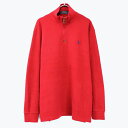 yÁzPOLO RALPH LAURENi|t[jHI-NECK COTTON KNIT RbgnClbNjbg [SIZE:L USED]