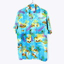 yÁz90'S TROPICAL FASHIONS (gsJ t@bVY) S/S RAYON HAWAIIAN SHIRT [nCAVc [SIZE:M USED]