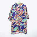 yÁzKILAUEA (LEGA)MADE IN HAWAII S/S OPEN COLLAR HAWAIIAN SHIRT I[vJ[nCAVc [SIZE:L USED]