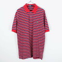 yÁzPOLO by RALPH LAUREN (| t[) S/S BORDER POLO SHIRT  {[_[|Vc [SIZE:L USED]