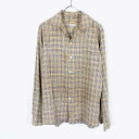 yÁzMCGREGOR (}bNK[) MADE IN USA L/S OPEN COLLAR CHECK SHIRT I[vJ[ `FbNVc [SIZE:M USED]