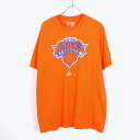 yÁzADIDAS(AfB_X) NY KNICKS T-SHIRT TVc[SIZE:L DEAD STOCK]