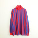 yÁz(KA) NFL(Gk Gt G) L/S BORDER TURTLE NECK T-SHIRT  {[_[ ^[glbN TVc RED/BLUE [SIZE:M DEAD STOCK]