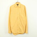 yÁz(KA) RRL (_uA[G) L/S COTTON STRIPE SHIRT  Rbg XgCv Vc YELLOW [SIZE: XS USED]