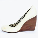 (KA) COACH（コーチ）WEDGE HEEL PUMPS ウェッジヒールパンプス WHITE 