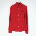 【WOMENS】【中古】(KA) PRADA (プラダ) MADE IN ITALY L/S DRESS SHIRT 長袖 ドレスシャツ RED [SIZE:42 USED]