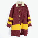 yÁzyz(KA) NO BRANDim[uhj 90'S WOOL BLANKET COAT w/BOA LINNER 90N{ACi[tE[uPbgR[gmSIZE:L USED]