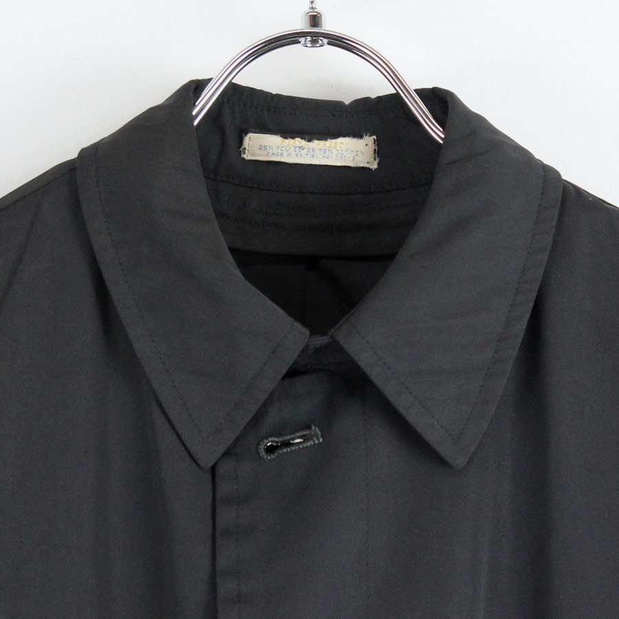 【中古】【送料無料】(KA) UNIVERSITY SHOP (ユニバーシティ・ショップ) SINGLE BALMACAAN COAT シングル バルマカン コート BLACK [SIZE:36R USED]