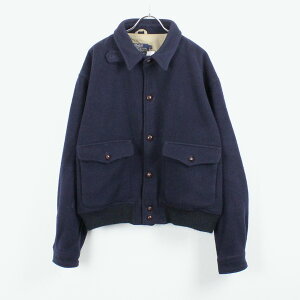 š̵ۡ(KA) POLO BY RALPH LAURENʥݥХե) MADE IN USA 80'S WOOL JACKET USA 80ǯ 른㥱å NAVY [SIZE: XL USED]