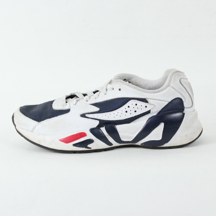 【中古】(KA) FILA (フィラ) RUNNING SNEAKERS ランニング スニーカー WHITE/NAVY [SIZE: US8(26cm相当) USED]