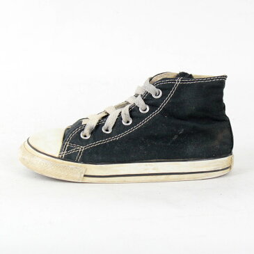 【中古】(KA) CONVERSE(KIDS)(コンバース) ALL STAR オールスター USA企画品 BLACK/WHITE [SIZE: US10(16.5cm) USED]