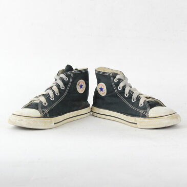 【中古】(KA) CONVERSE(KIDS)(コンバース) ALL STAR オールスター USA企画品 BLACK/WHITE [SIZE: US10(16.5cm) USED]