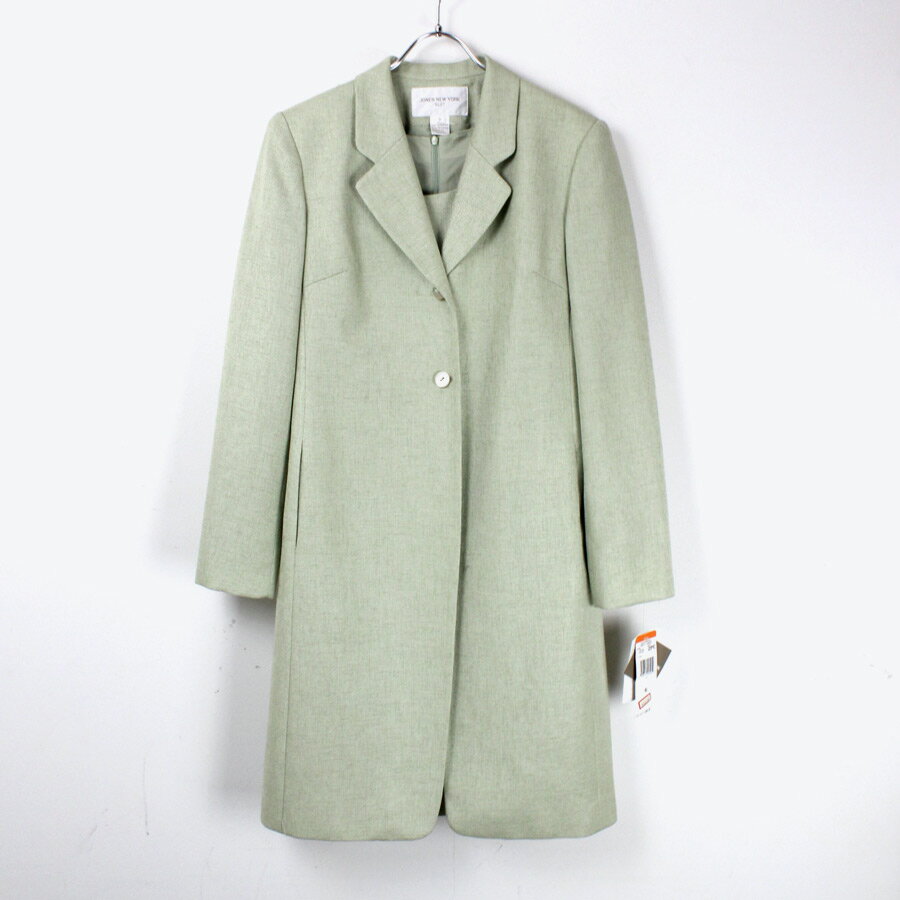 【中古】【送料無料】【WOMENS】(KA) JONES NEW YORK (ジョーンズニューヨーク) COAT DRESS SET-UP コート ドレス セットアップ MINT SIZE: 6 DEAD STOCK