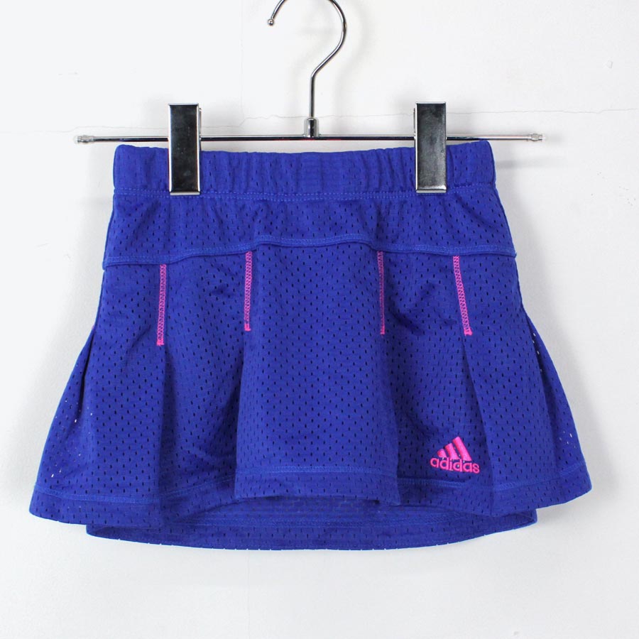 【中古】【子供服】ADIDAS (アディダス) KIDS NYLON SHORTS キッズ ヤンキース ナイロン ショーツ BLUE/PINK [SIZE:5 USED]