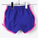 yÁzyqzNIKE (iCL) KIDS NYLON SHORTS LbY iC V[c BLUE/PINK [SIZE:3-4YRS USED]